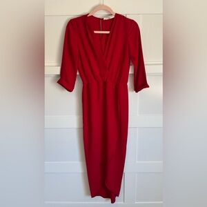 Amanda Uprichard Red High Low Dress